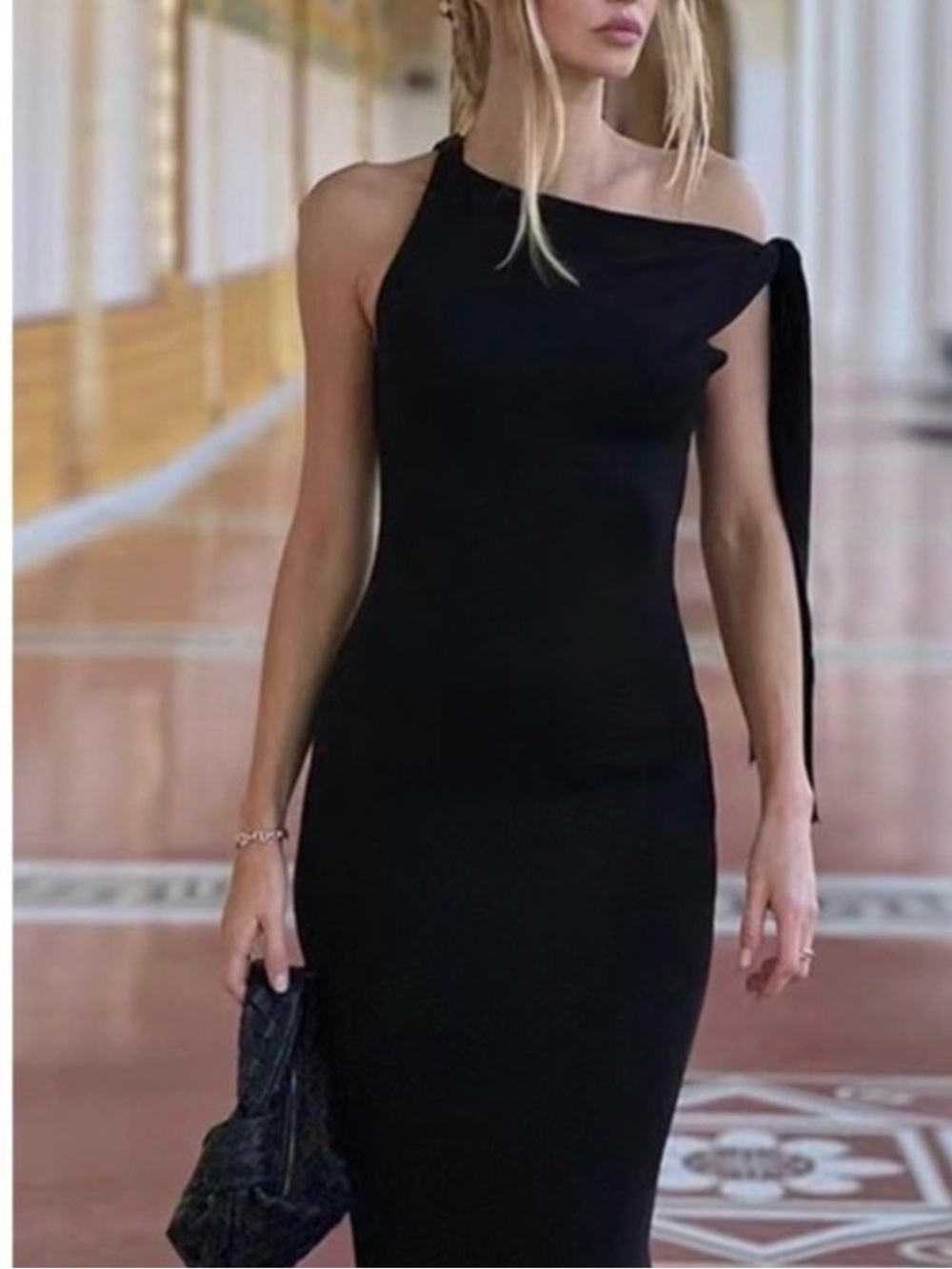 Commense Black Knit Maxi Dress - Picture 1 of 7
